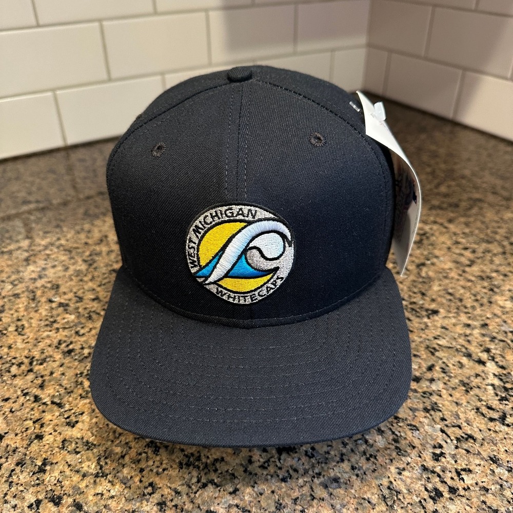 Vtg 90s West Michigan Whitecaps MiLB Hat New Era Pro Model Snapback Deadstock